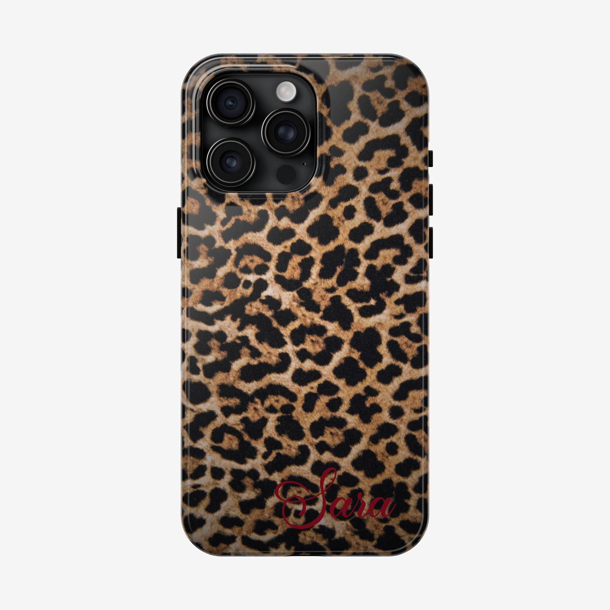 LEOPARD PRINT IPHONE CASE PERSONALIZED