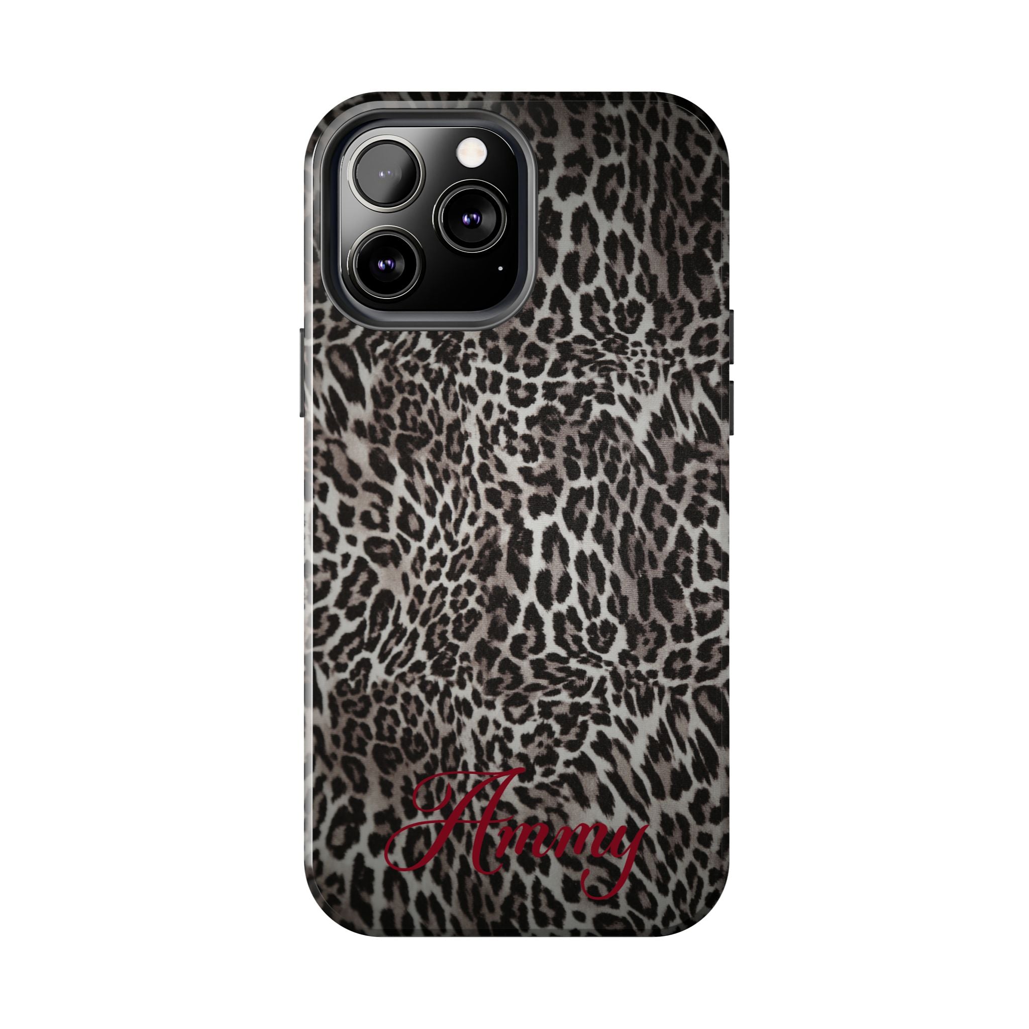 FAUX FUR LEOPARD IPHONE CASE PERSONALIZED
