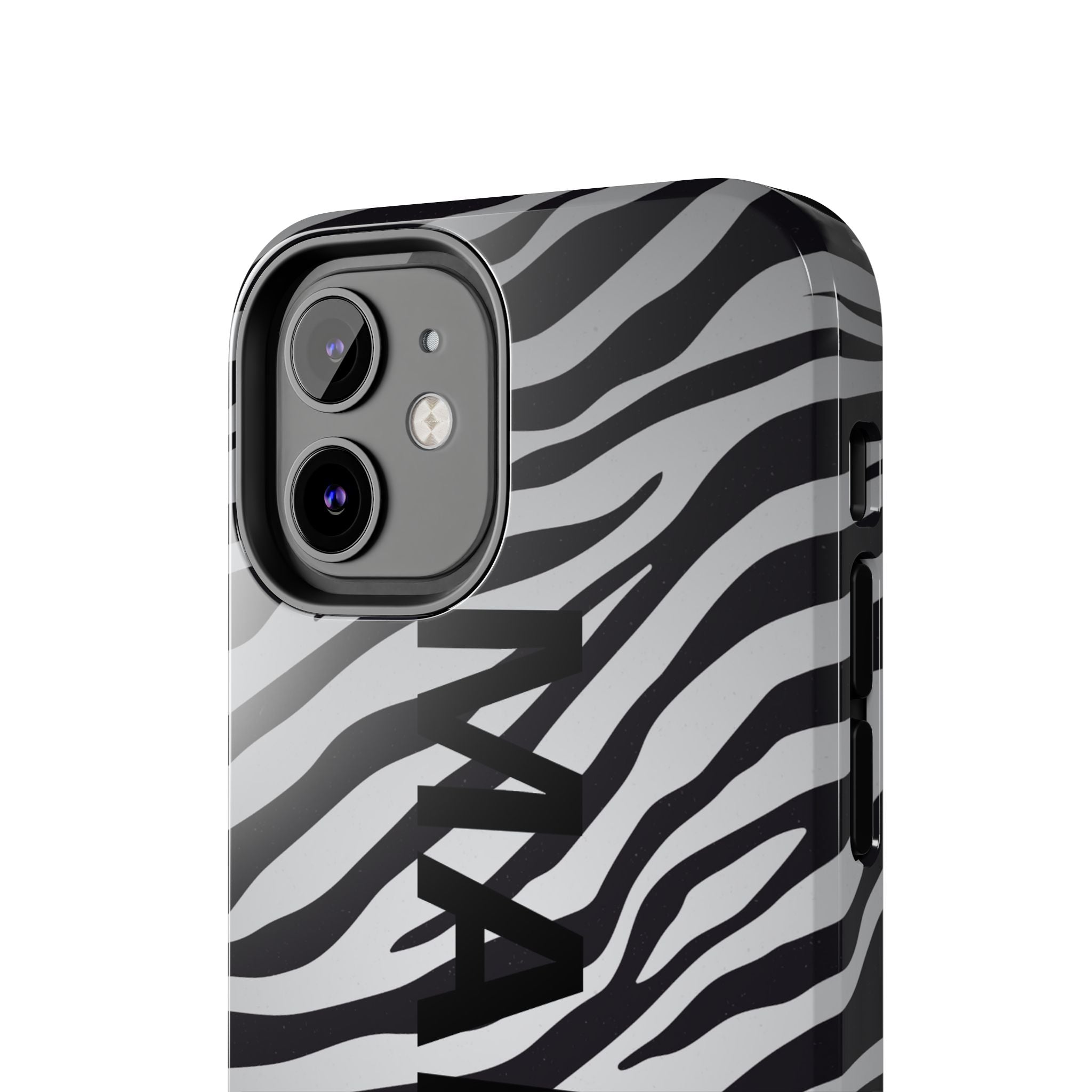 ZEBRA PRINT IPHONE CASE PERSONALIZED