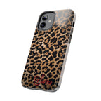 LEOPARD PRINT IPHONE CASE PERSONALIZED