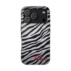 ZEBRA PRINT IPHONE CASE PERSONALIZED