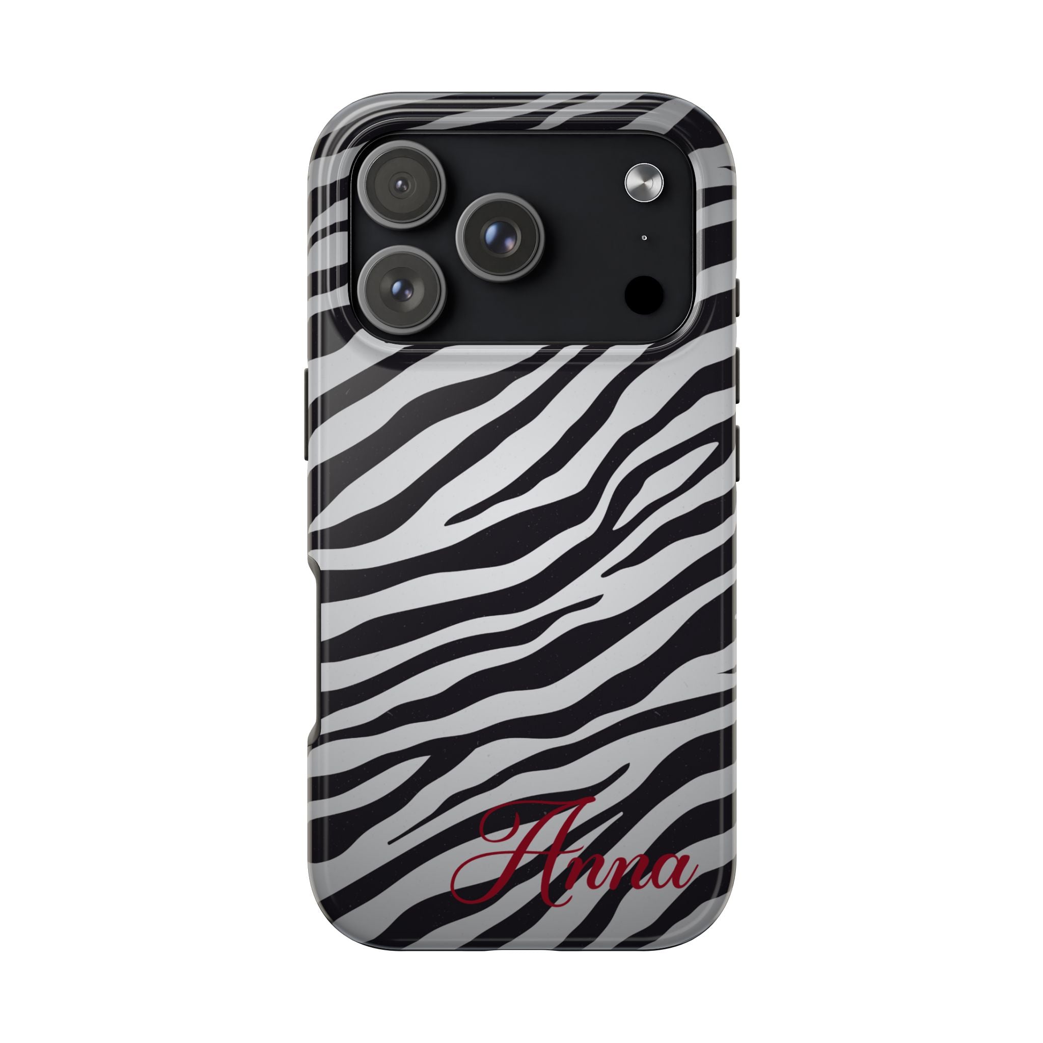 ZEBRA PRINT IPHONE CASE PERSONALIZED