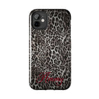 FAUX FUR LEOPARD IPHONE CASE PERSONALIZED