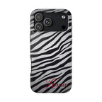 ZEBRA PRINT IPHONE CASE PERSONALIZED