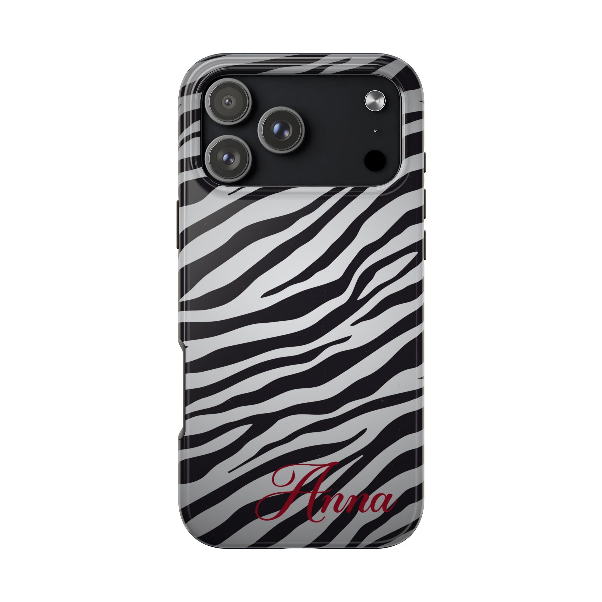 ZEBRA PRINT IPHONE CASE PERSONALIZED