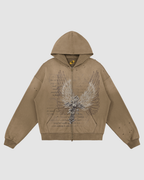ANGELIC DECAY UNISEX ZIP HOODIE