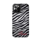 ZEBRA PRINT IPHONE CASE PERSONALIZED