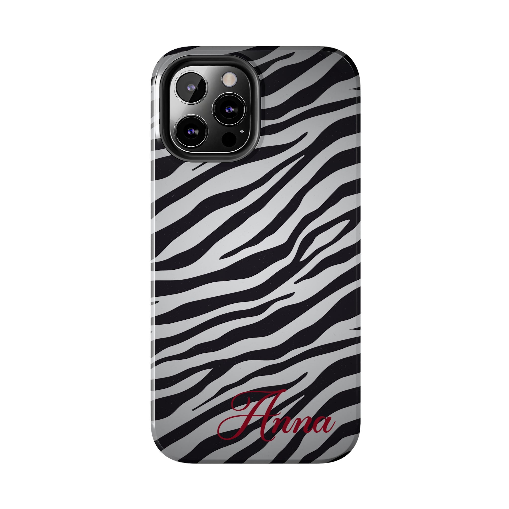 ZEBRA PRINT IPHONE CASE PERSONALIZED