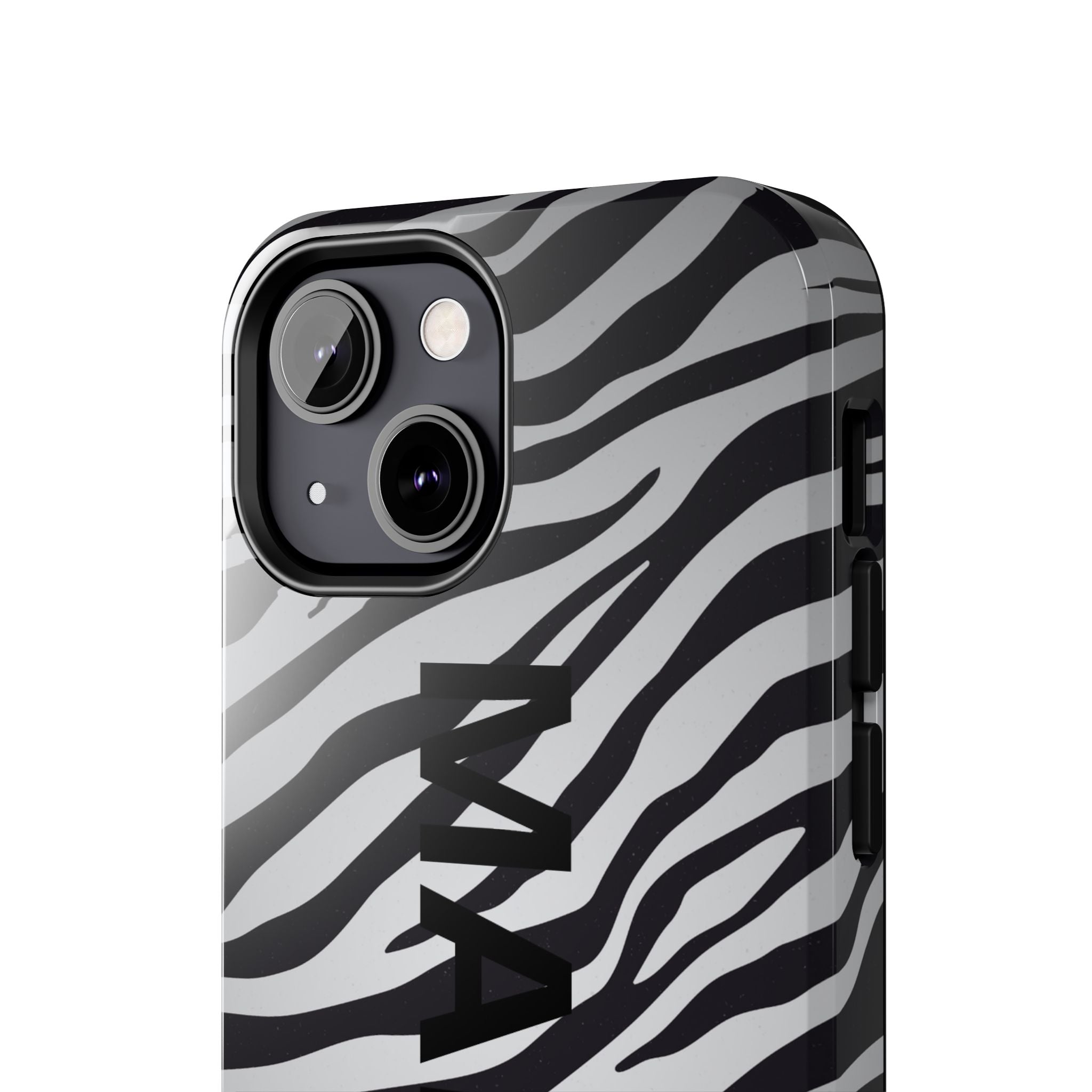 ZEBRA PRINT IPHONE CASE PERSONALIZED