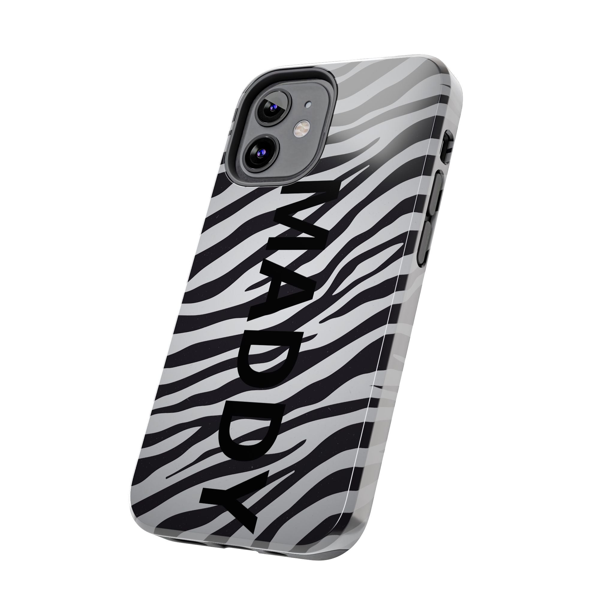 ZEBRA PRINT IPHONE CASE PERSONALIZED