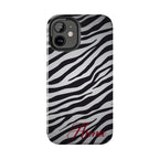 ZEBRA PRINT IPHONE CASE PERSONALIZED