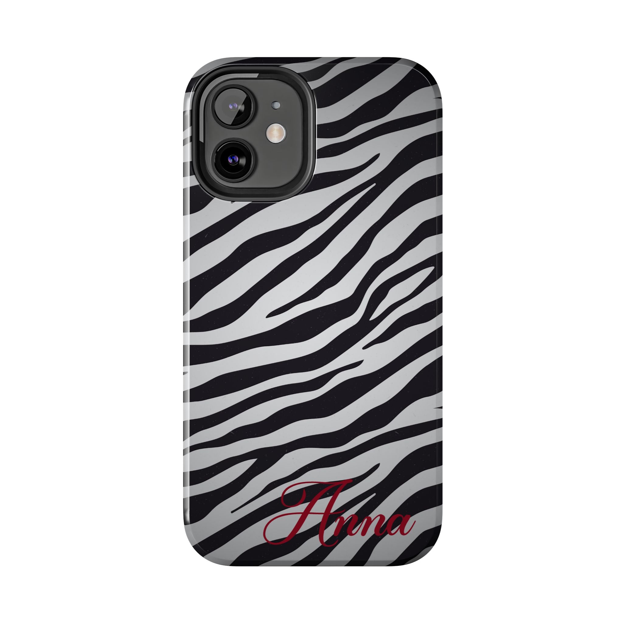 ZEBRA PRINT IPHONE CASE PERSONALIZED