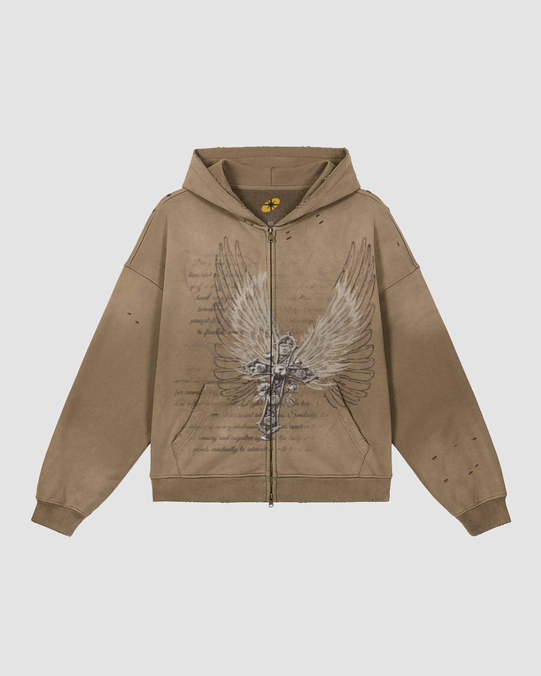 ANGELIC DECAY UNISEX ZIP HOODIE