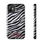 ZEBRA PRINT IPHONE CASE PERSONALIZED