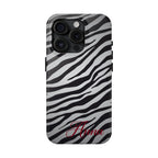 ZEBRA PRINT IPHONE CASE PERSONALIZED