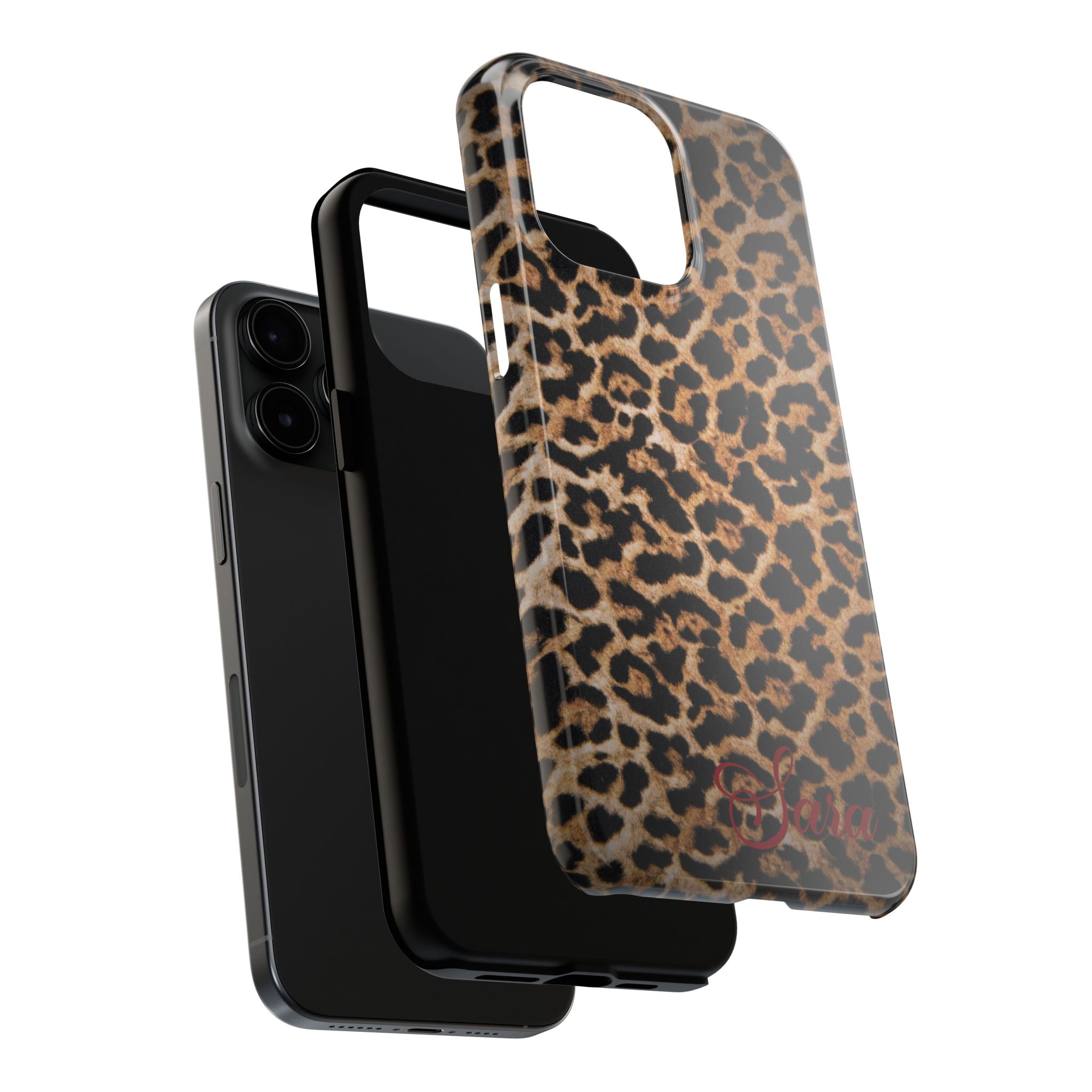 LEOPARD PRINT IPHONE CASE PERSONALIZED