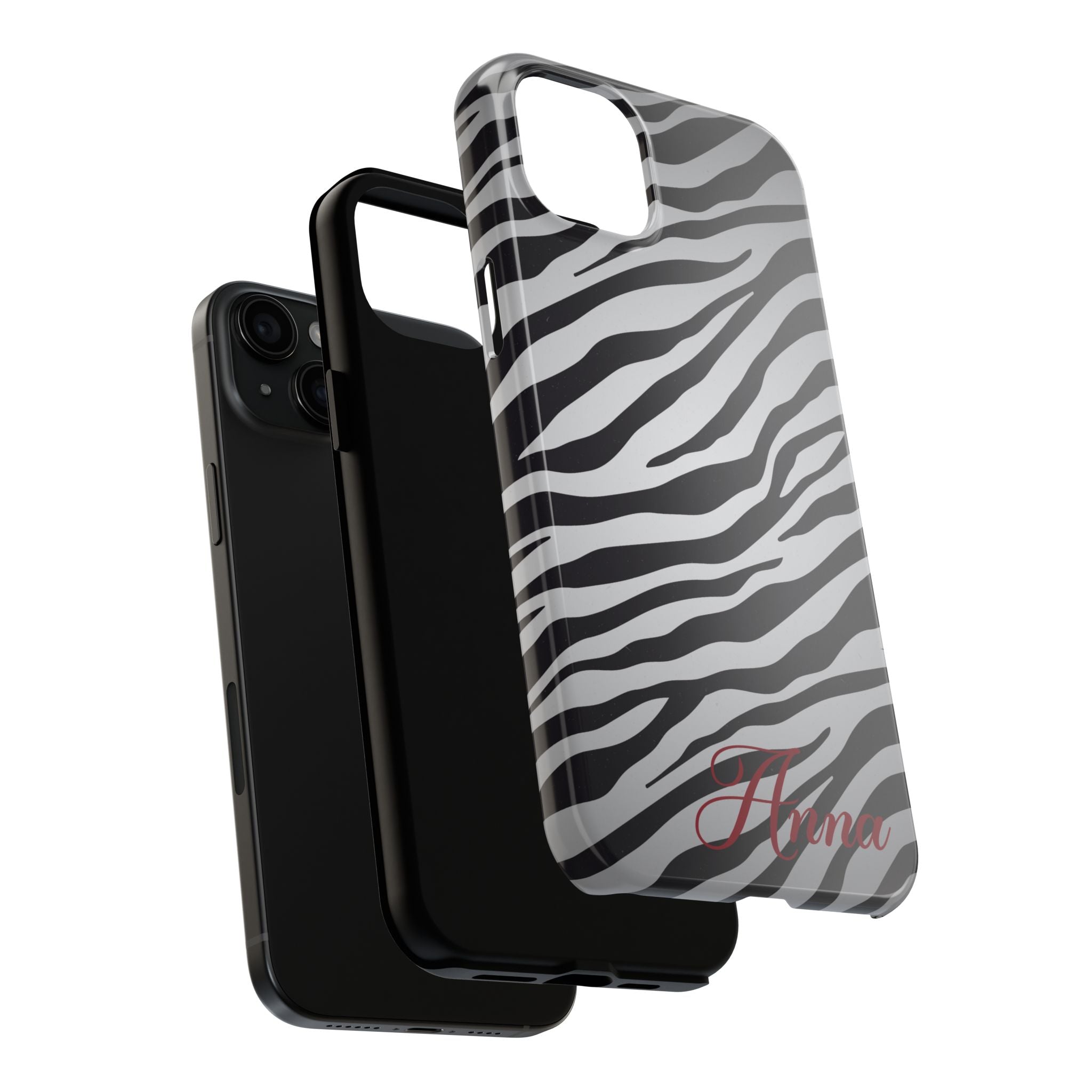 ZEBRA PRINT IPHONE CASE PERSONALIZED
