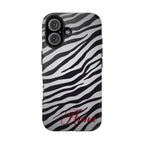 ZEBRA PRINT IPHONE CASE PERSONALIZED