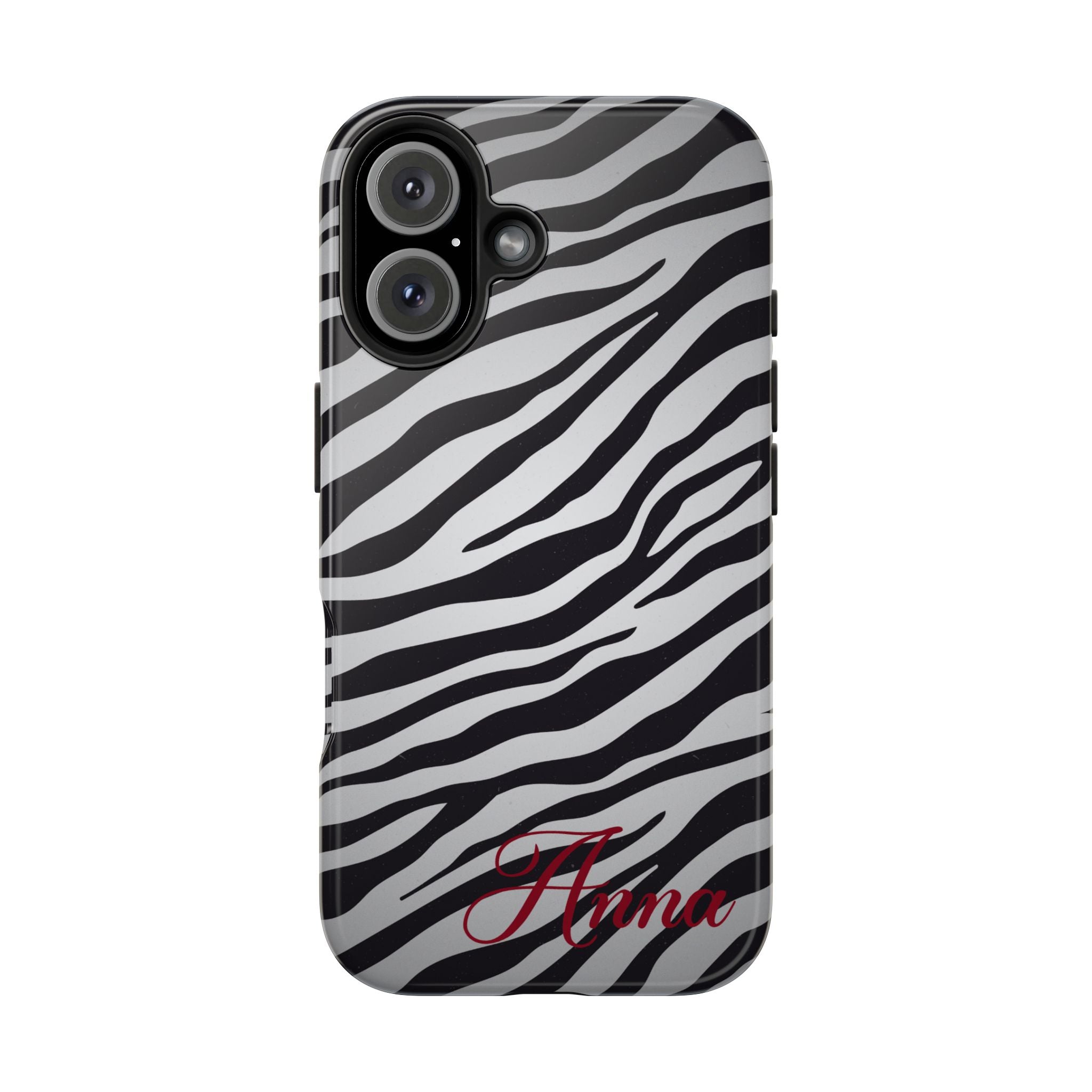 ZEBRA PRINT IPHONE CASE PERSONALIZED