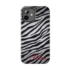 ZEBRA PRINT IPHONE CASE PERSONALIZED