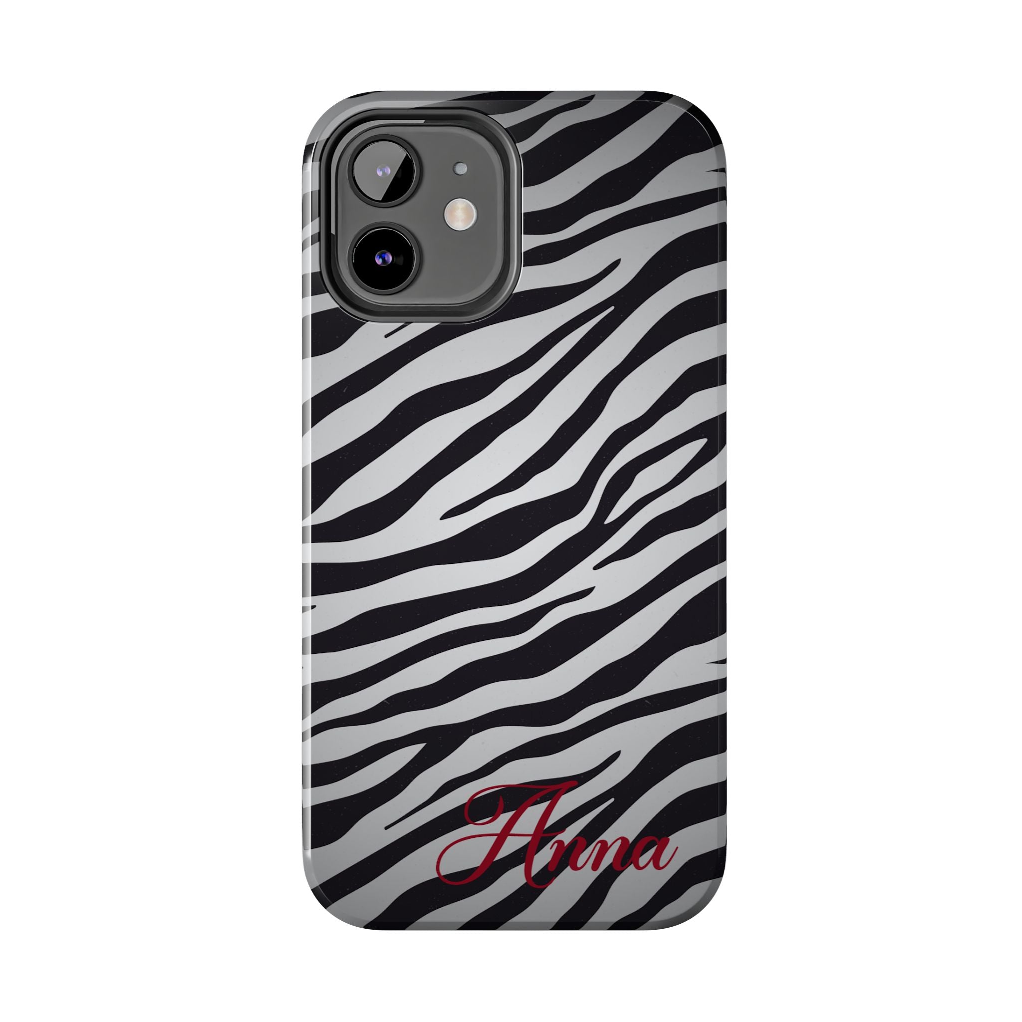 ZEBRA PRINT IPHONE CASE PERSONALIZED