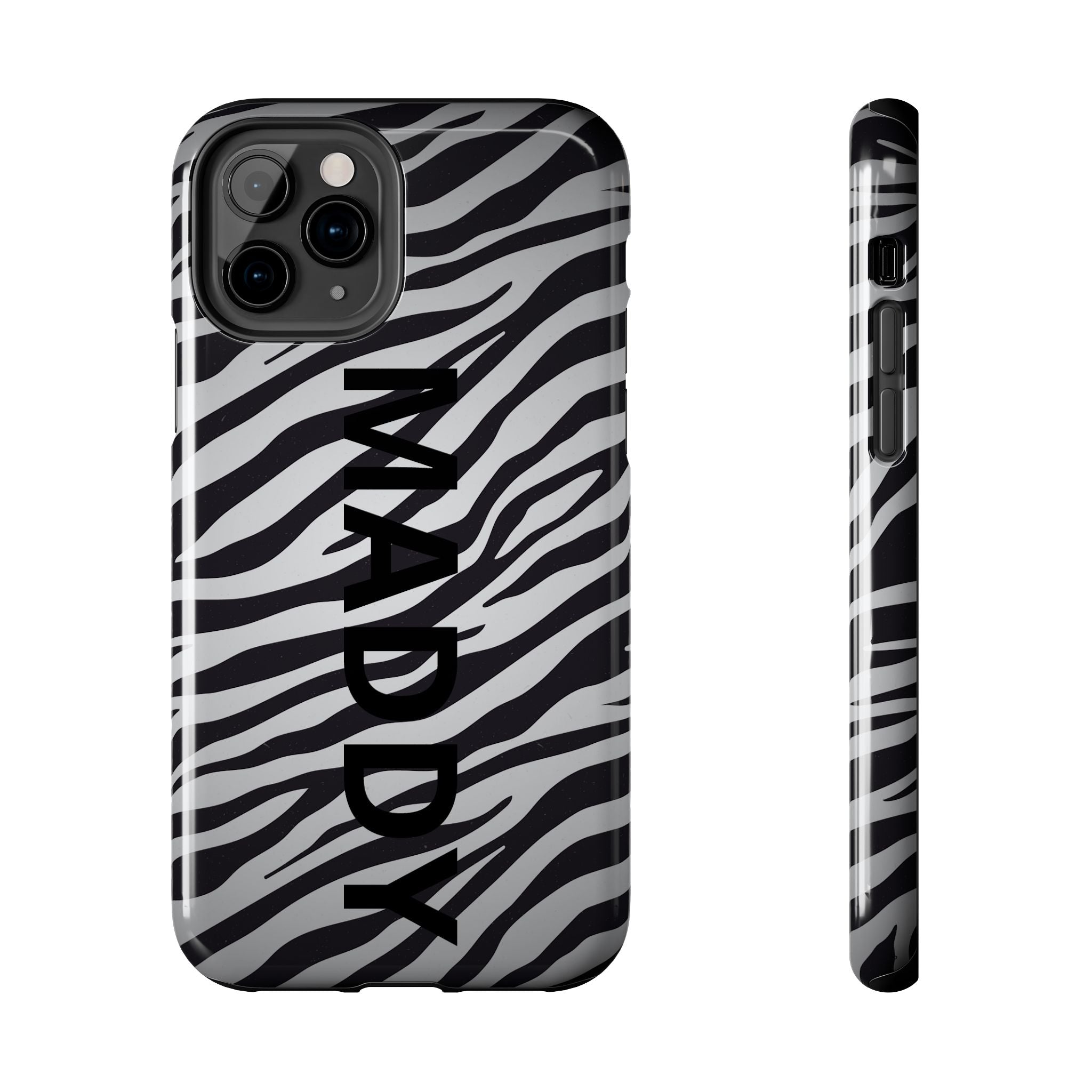 ZEBRA PRINT IPHONE CASE PERSONALIZED