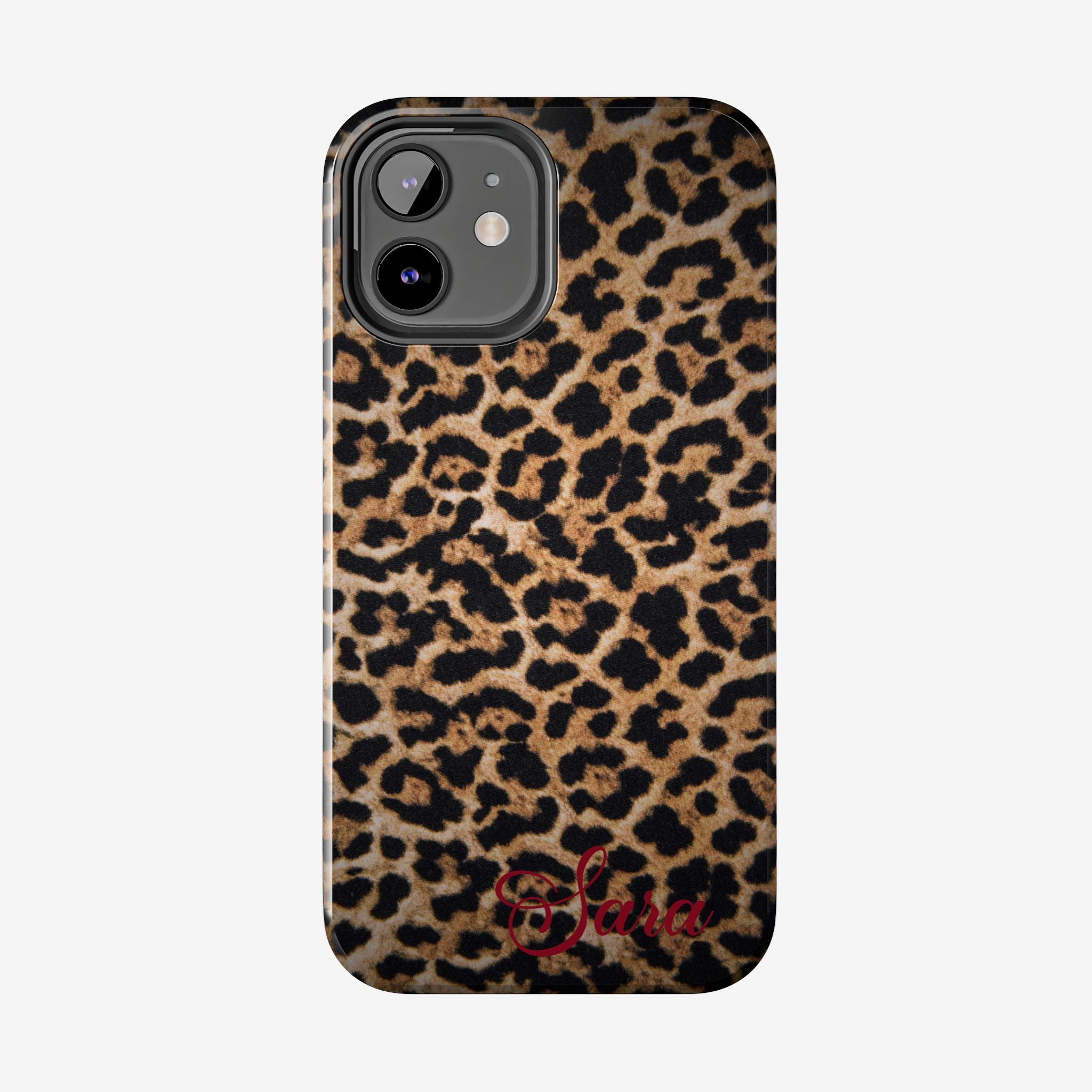 LEOPARD PRINT IPHONE CASE PERSONALIZED