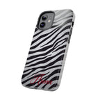 ZEBRA PRINT IPHONE CASE PERSONALIZED