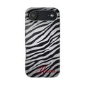 ZEBRA PRINT IPHONE CASE PERSONALIZED
