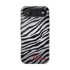 ZEBRA PRINT IPHONE CASE PERSONALIZED