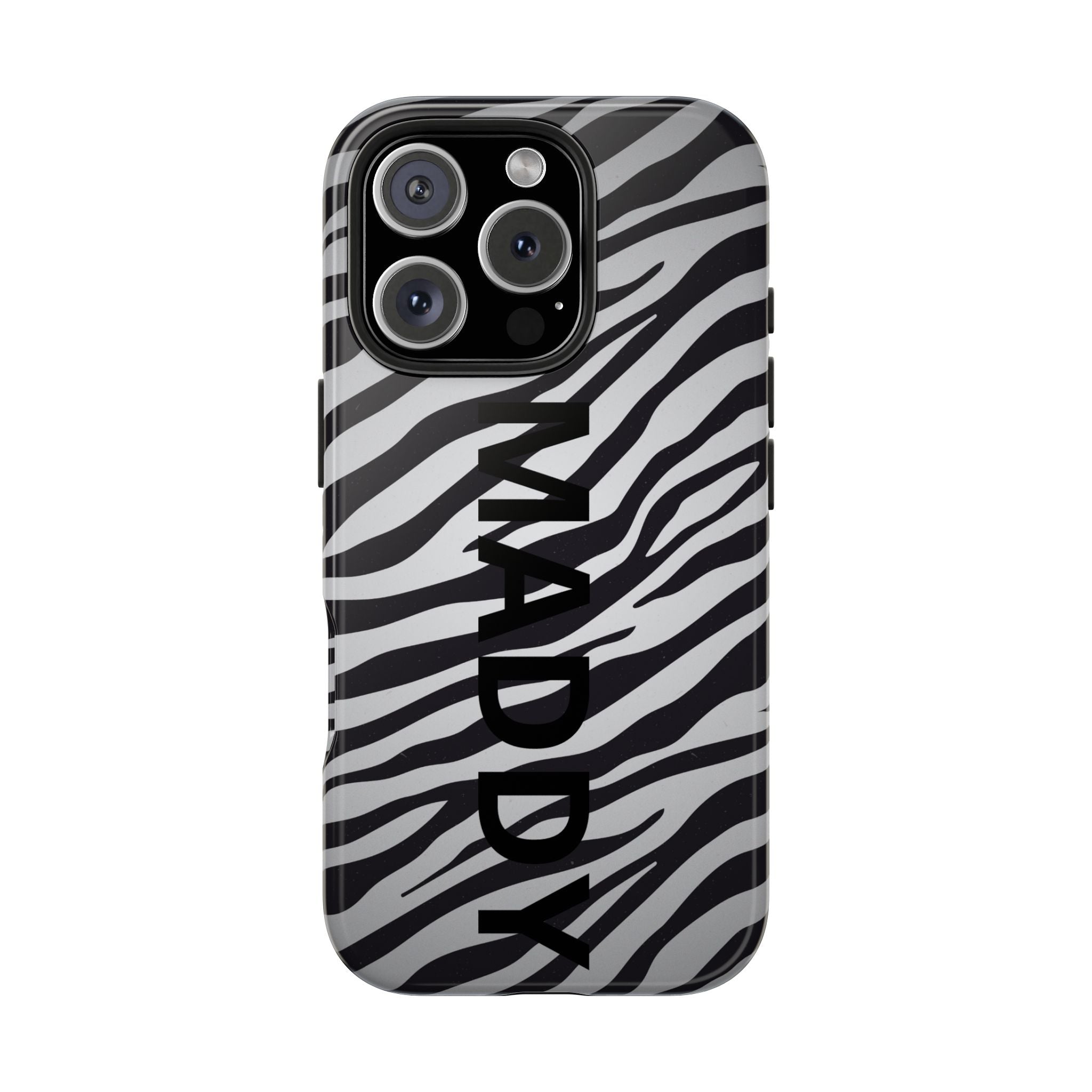 ZEBRA PRINT IPHONE CASE PERSONALIZED