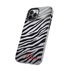 ZEBRA PRINT IPHONE CASE PERSONALIZED