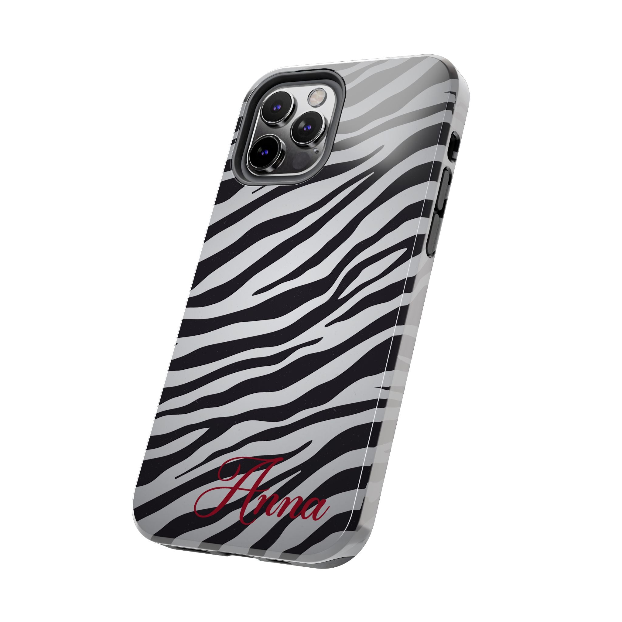 ZEBRA PRINT IPHONE CASE PERSONALIZED