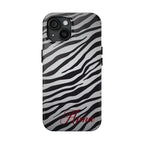 ZEBRA PRINT IPHONE CASE PERSONALIZED