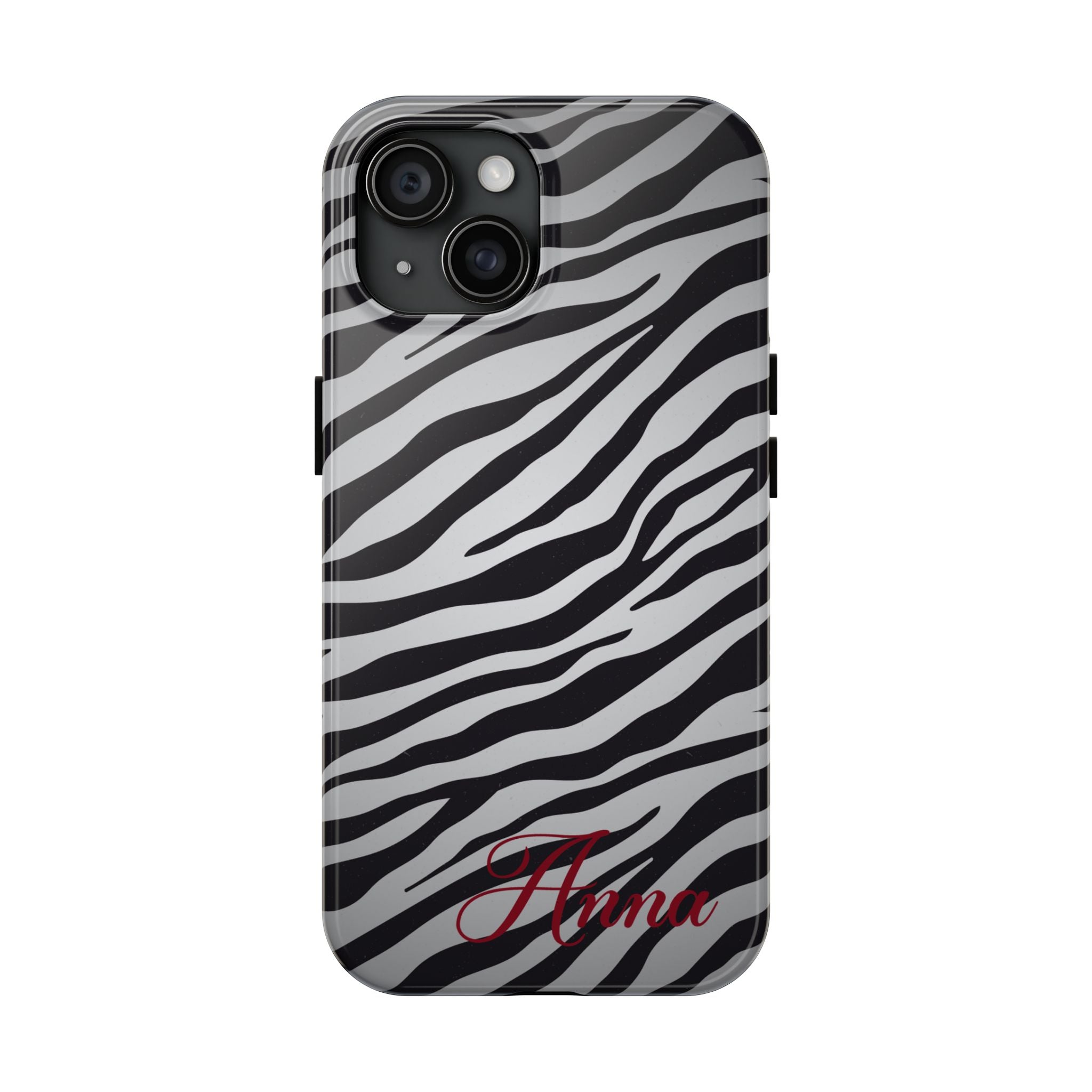 ZEBRA PRINT IPHONE CASE PERSONALIZED