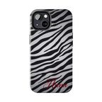 ZEBRA PRINT IPHONE CASE PERSONALIZED