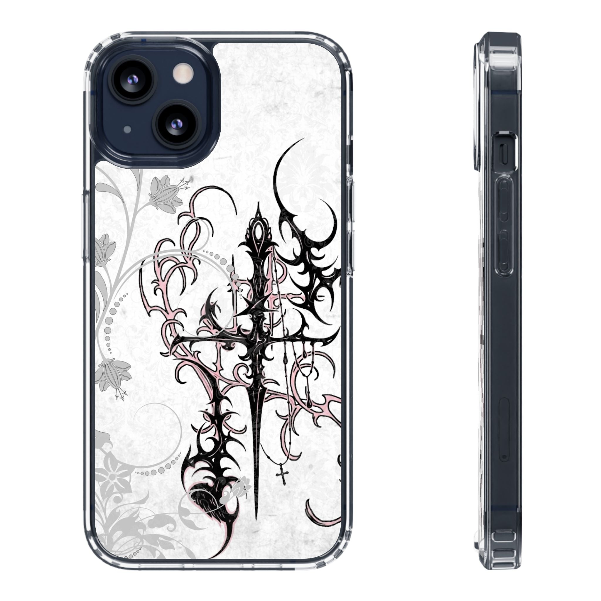 PINK CROSS PHONE CASE