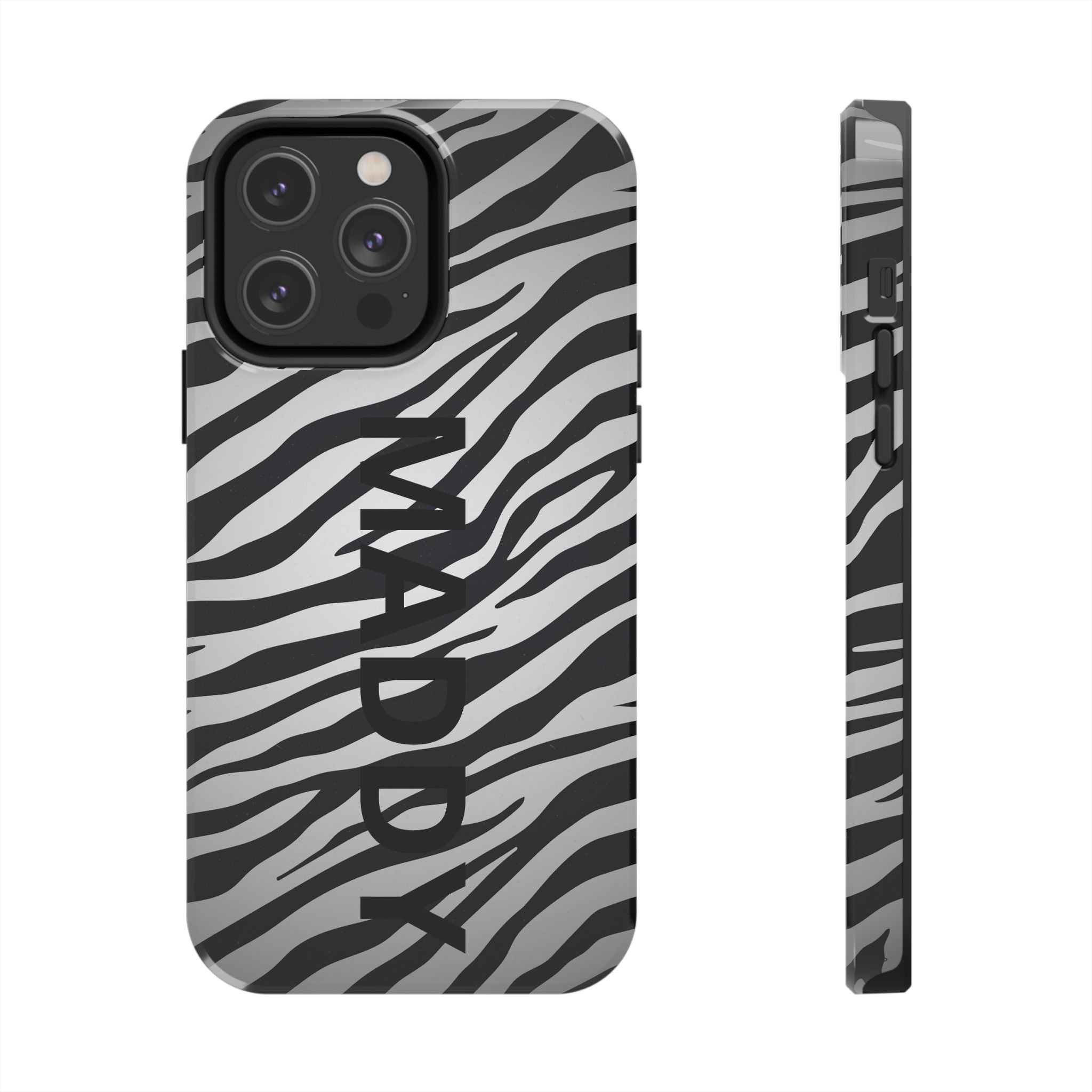 ZEBRA PRINT IPHONE CASE PERSONALIZED