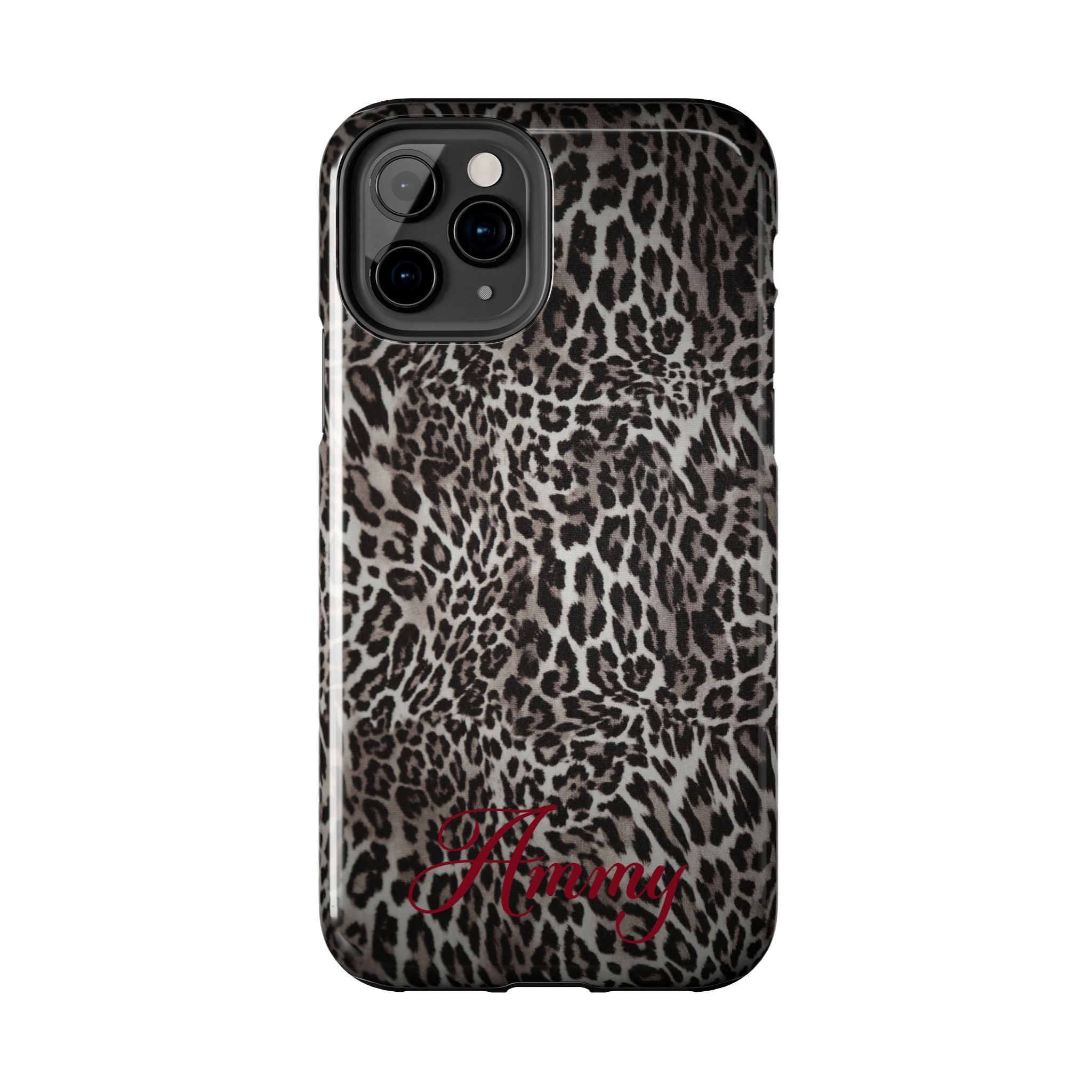 FAUX FUR LEOPARD IPHONE CASE PERSONALIZED