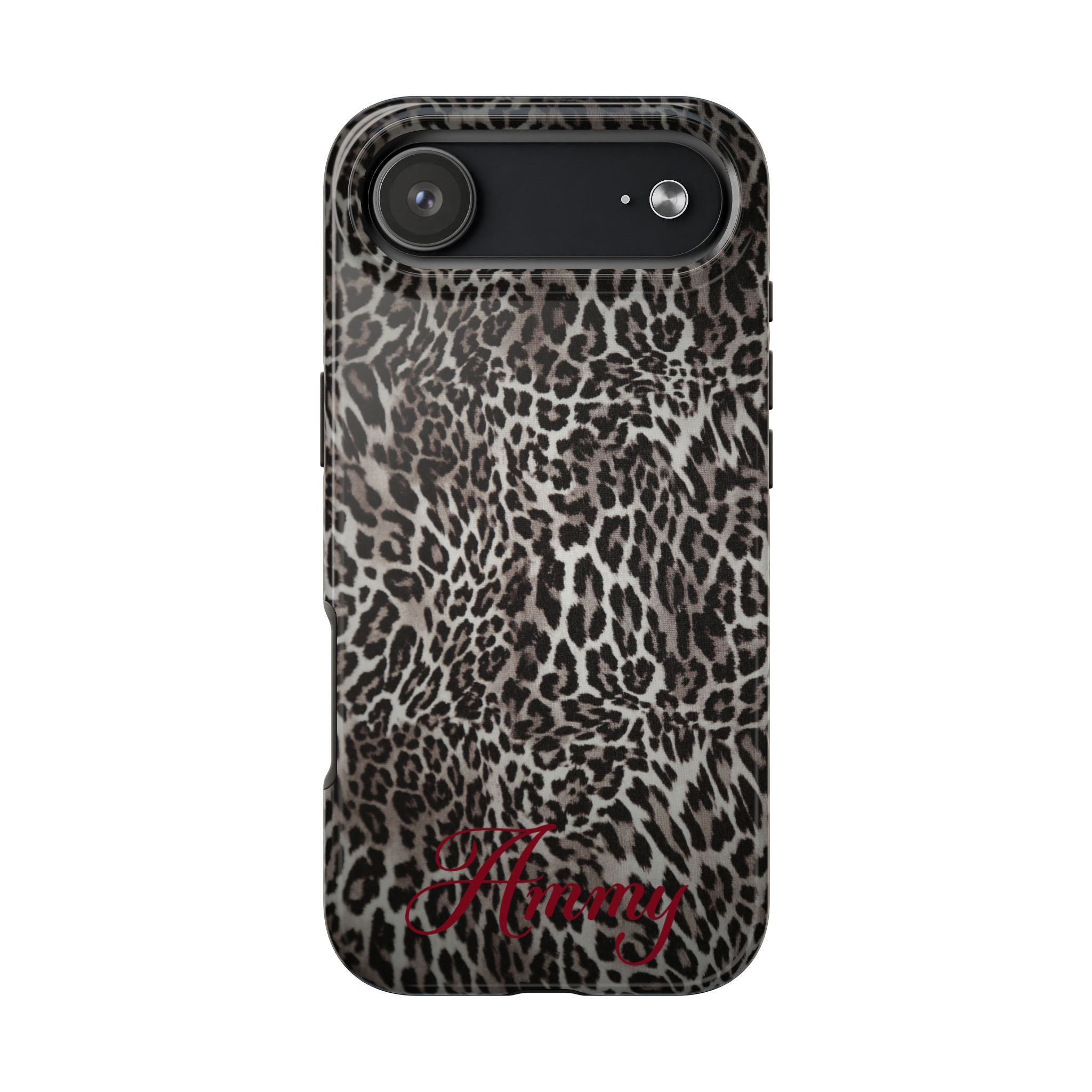 FAUX FUR LEOPARD IPHONE CASE PERSONALIZED