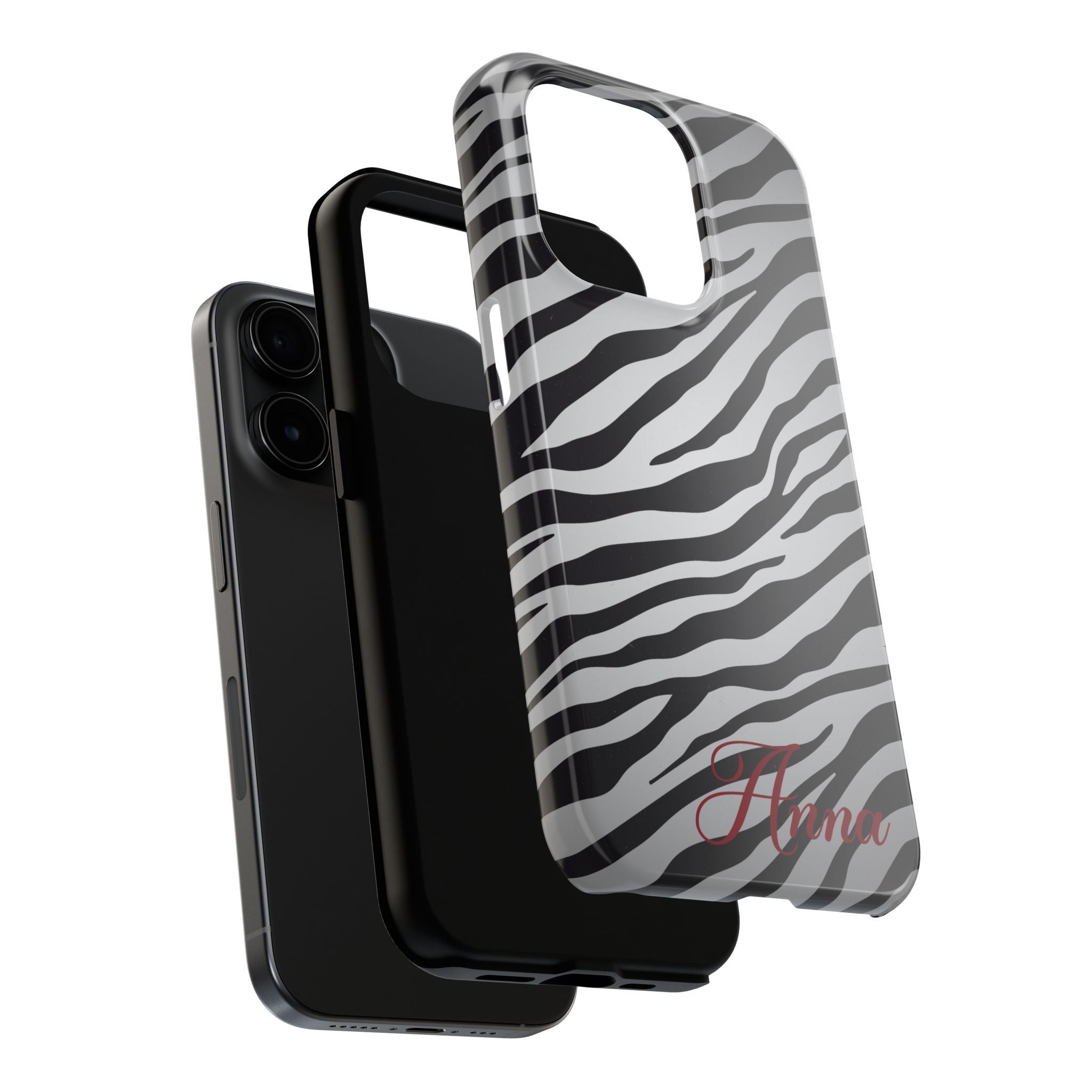 ZEBRA PRINT IPHONE CASE PERSONALIZED