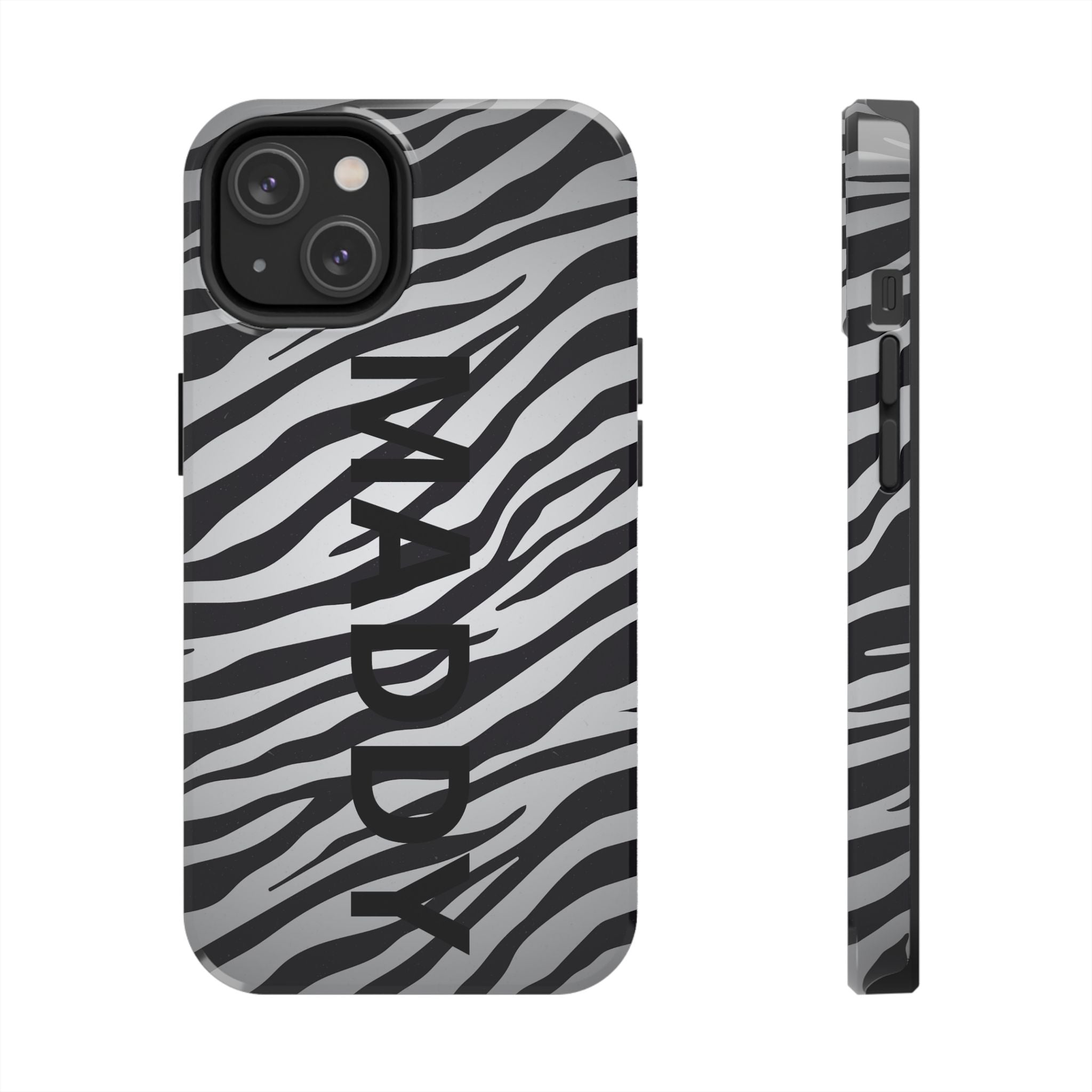 ZEBRA PRINT IPHONE CASE PERSONALIZED