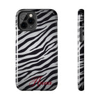 ZEBRA PRINT IPHONE CASE PERSONALIZED