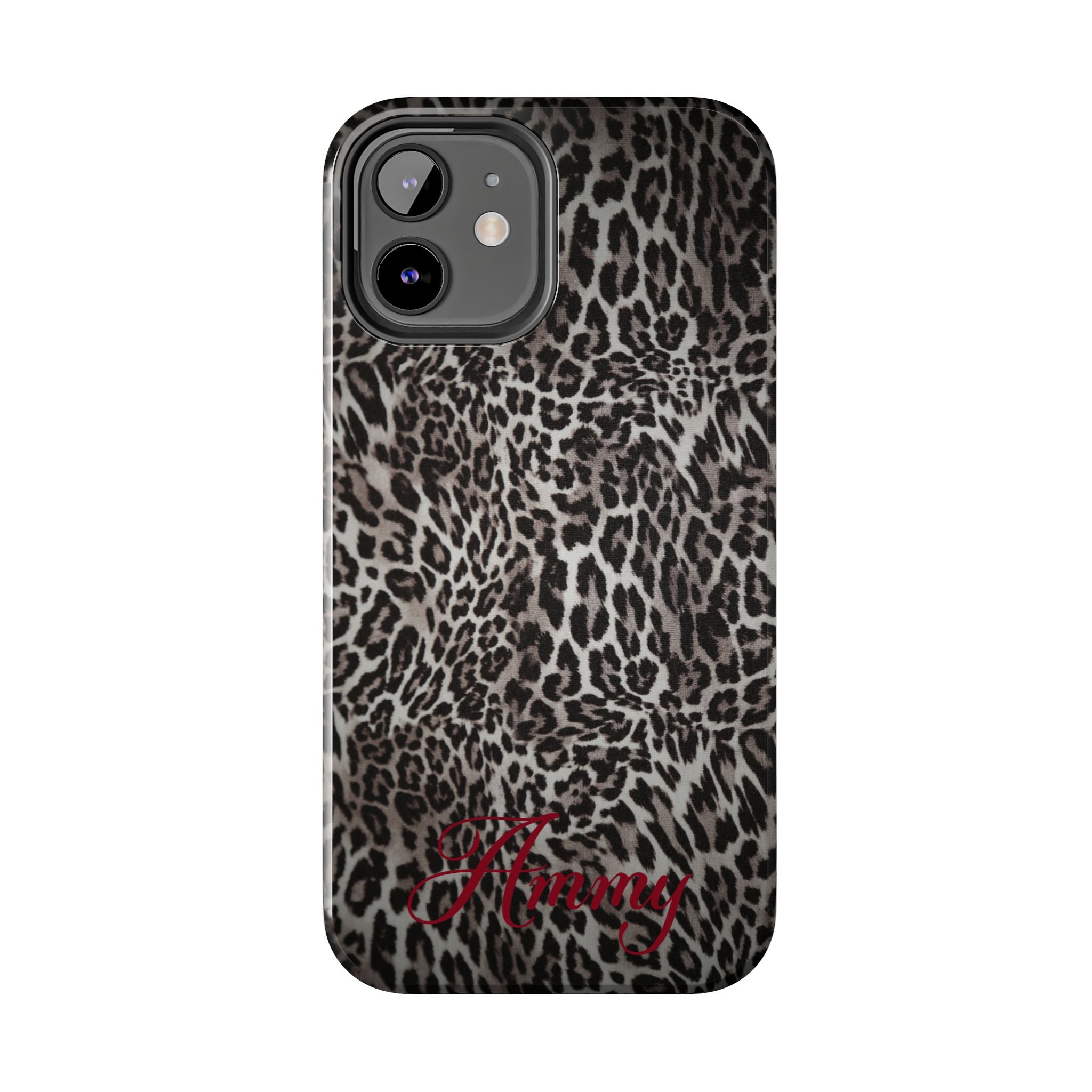 FAUX FUR LEOPARD IPHONE CASE PERSONALIZED