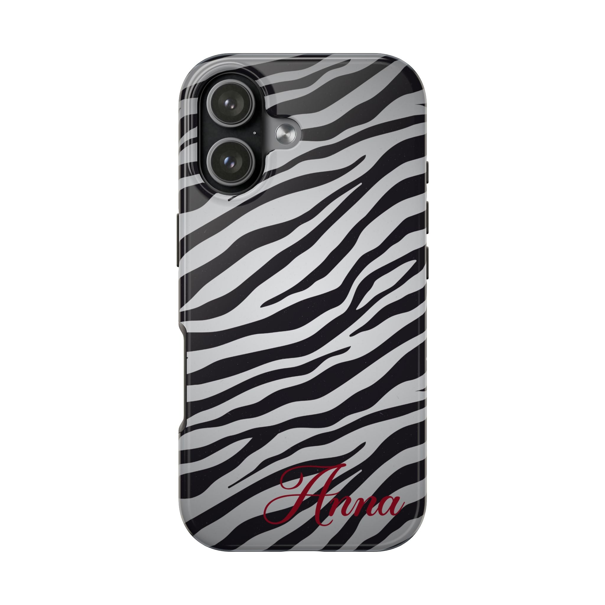 ZEBRA PRINT IPHONE CASE PERSONALIZED