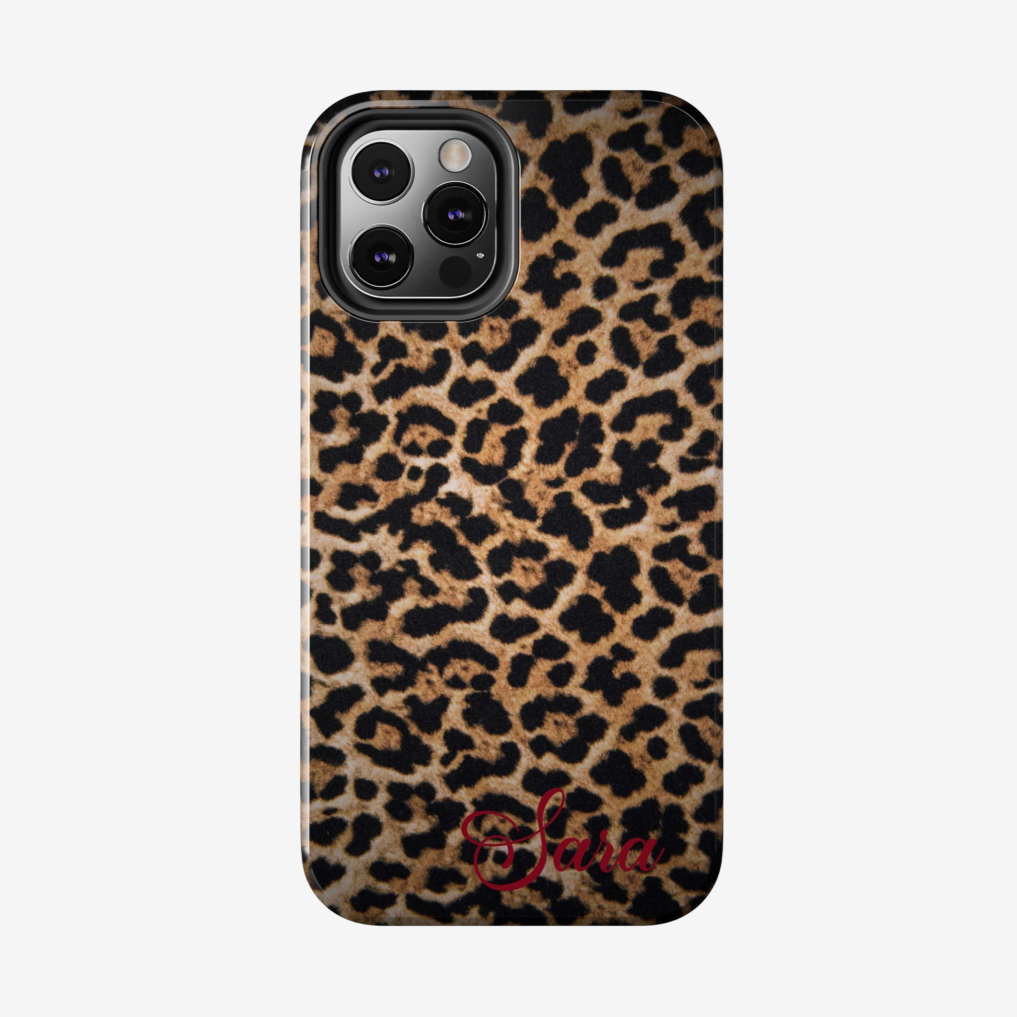 LEOPARD PRINT IPHONE CASE PERSONALIZED