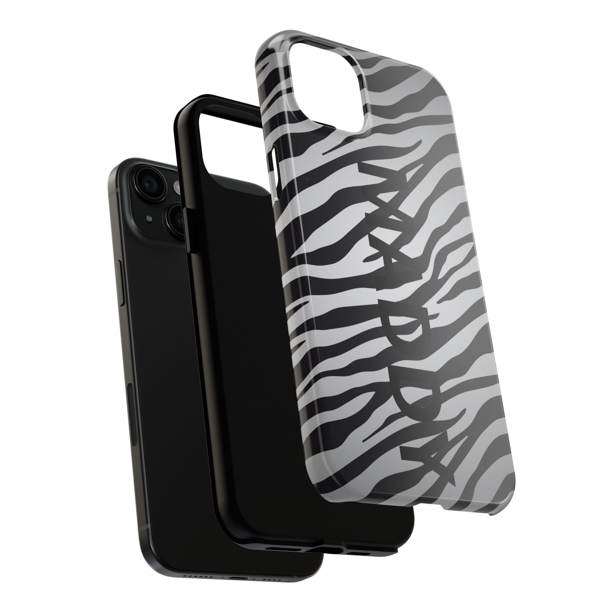 ZEBRA PRINT IPHONE CASE PERSONALIZED