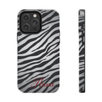 ZEBRA PRINT IPHONE CASE PERSONALIZED