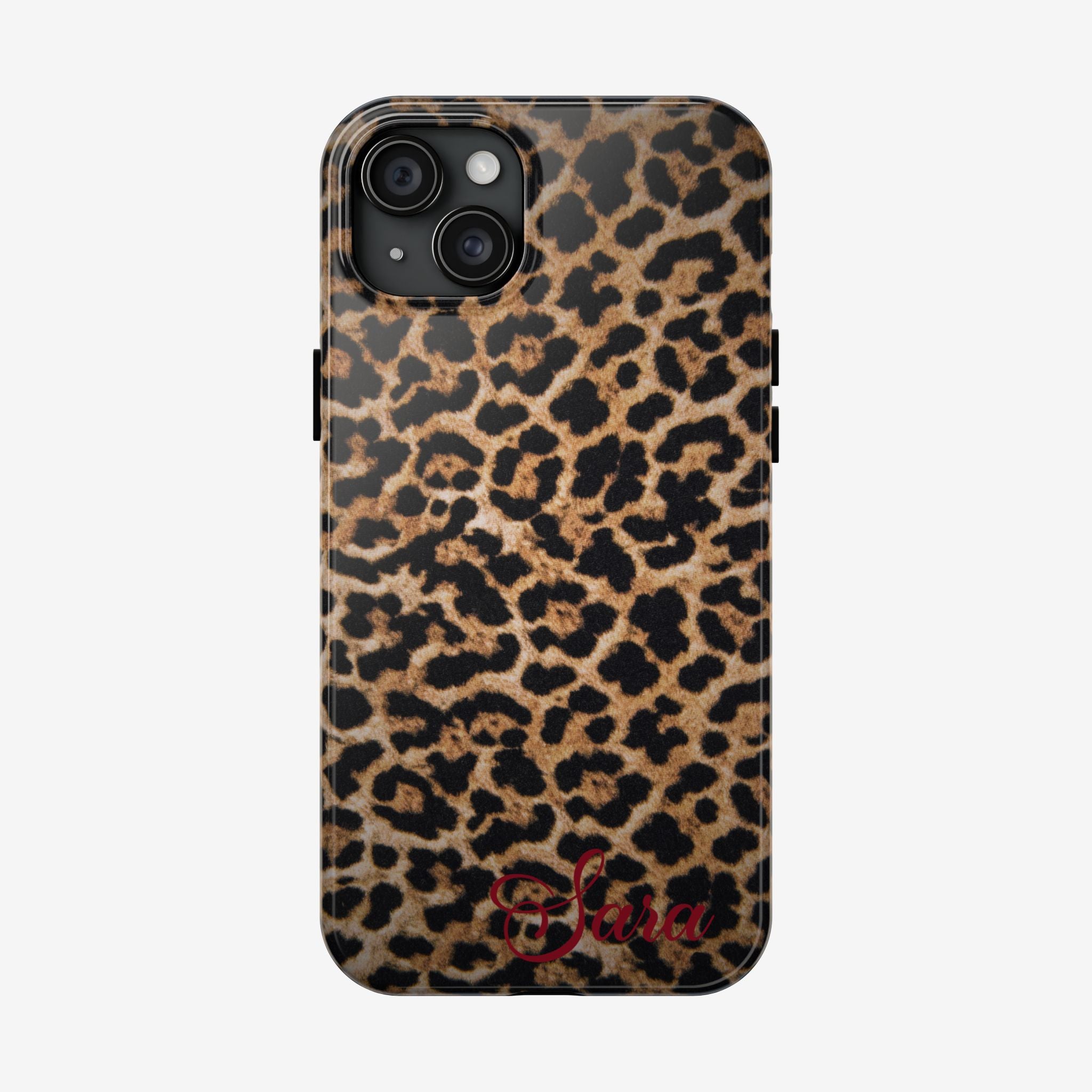 LEOPARD PRINT IPHONE CASE PERSONALIZED