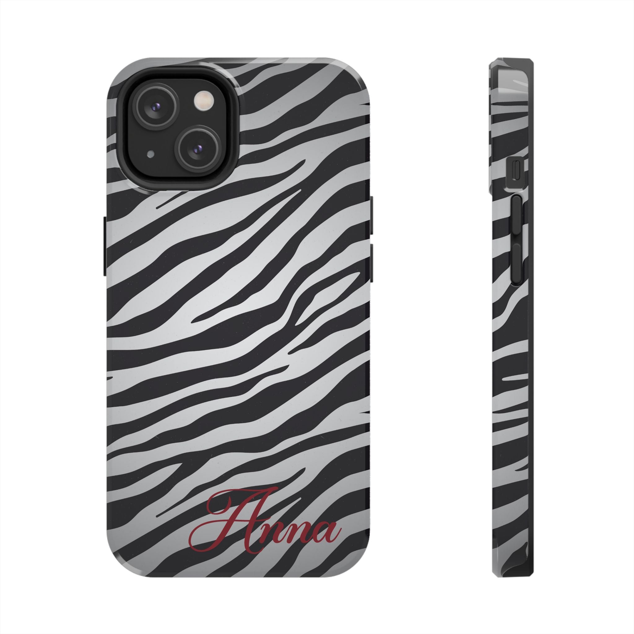 ZEBRA PRINT IPHONE CASE PERSONALIZED